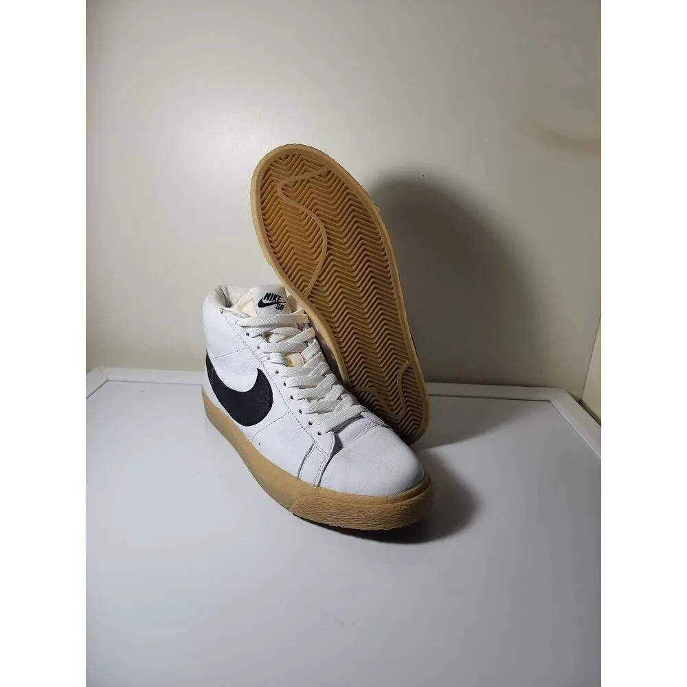 Nike SB Skateboard Zoom Blazer Mid ISO Orange Label Men's Size 9 - Picture 2 of 6